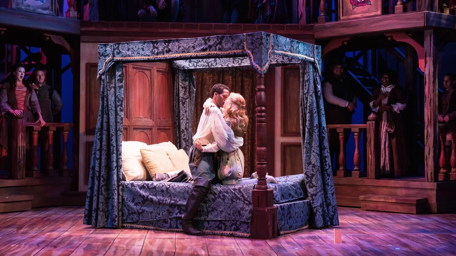 With Brandon Carter as William Shakespeare. Photo by Aaron Sutten