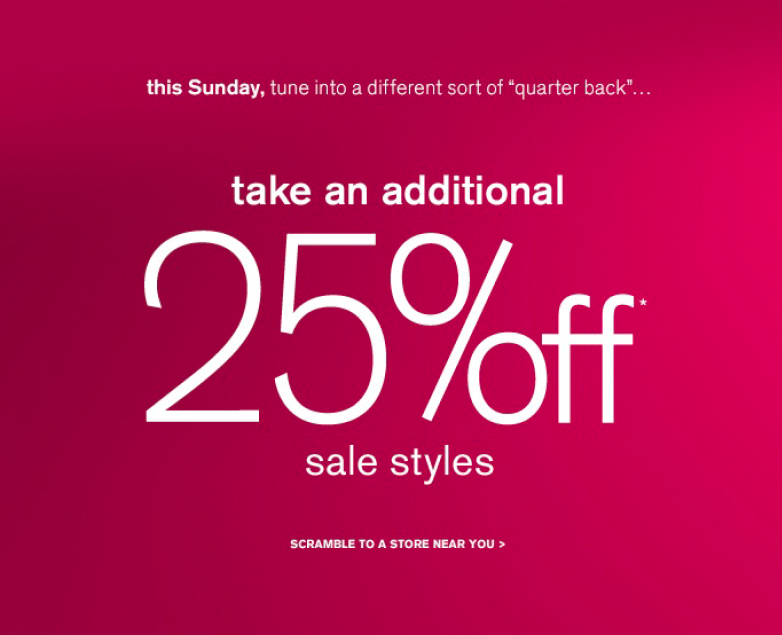 Fall Sale Email