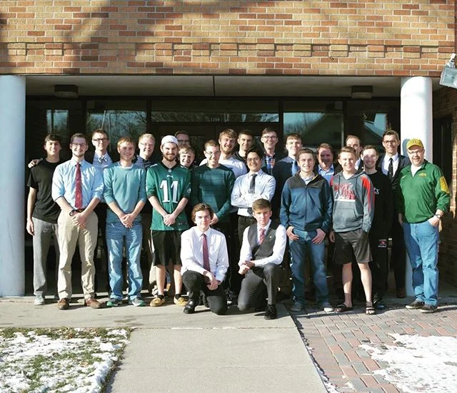 Congratulations to our two brand new members in the Gamma Tau chapter of Sigma Chi! We were excited to initiate and accept them into our brotherhood this morning and look forward to the future ahead! #&Sigma;&Chi; #brotherhood #fraternity #ndsu #gree