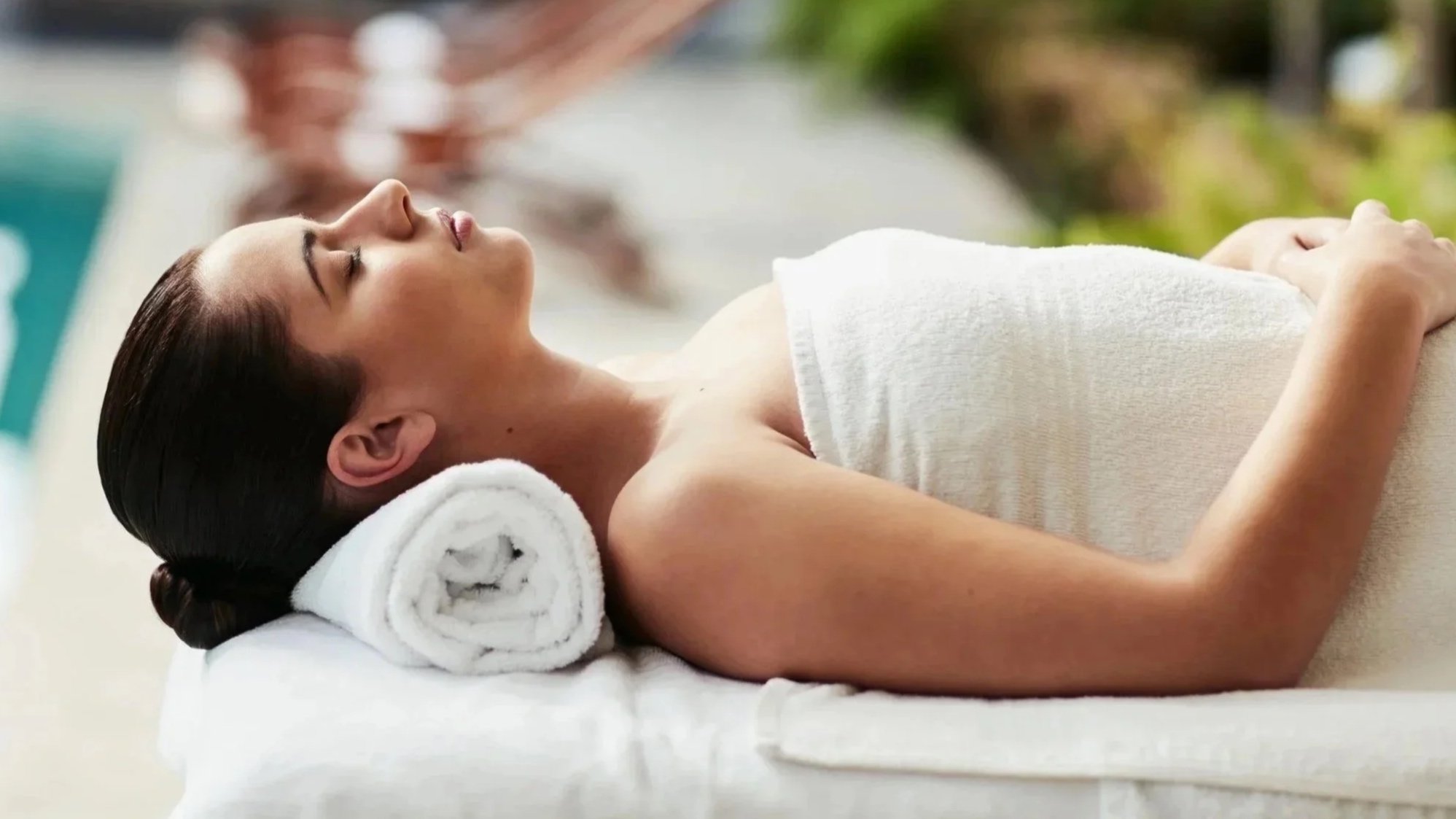 Women laying on massage table