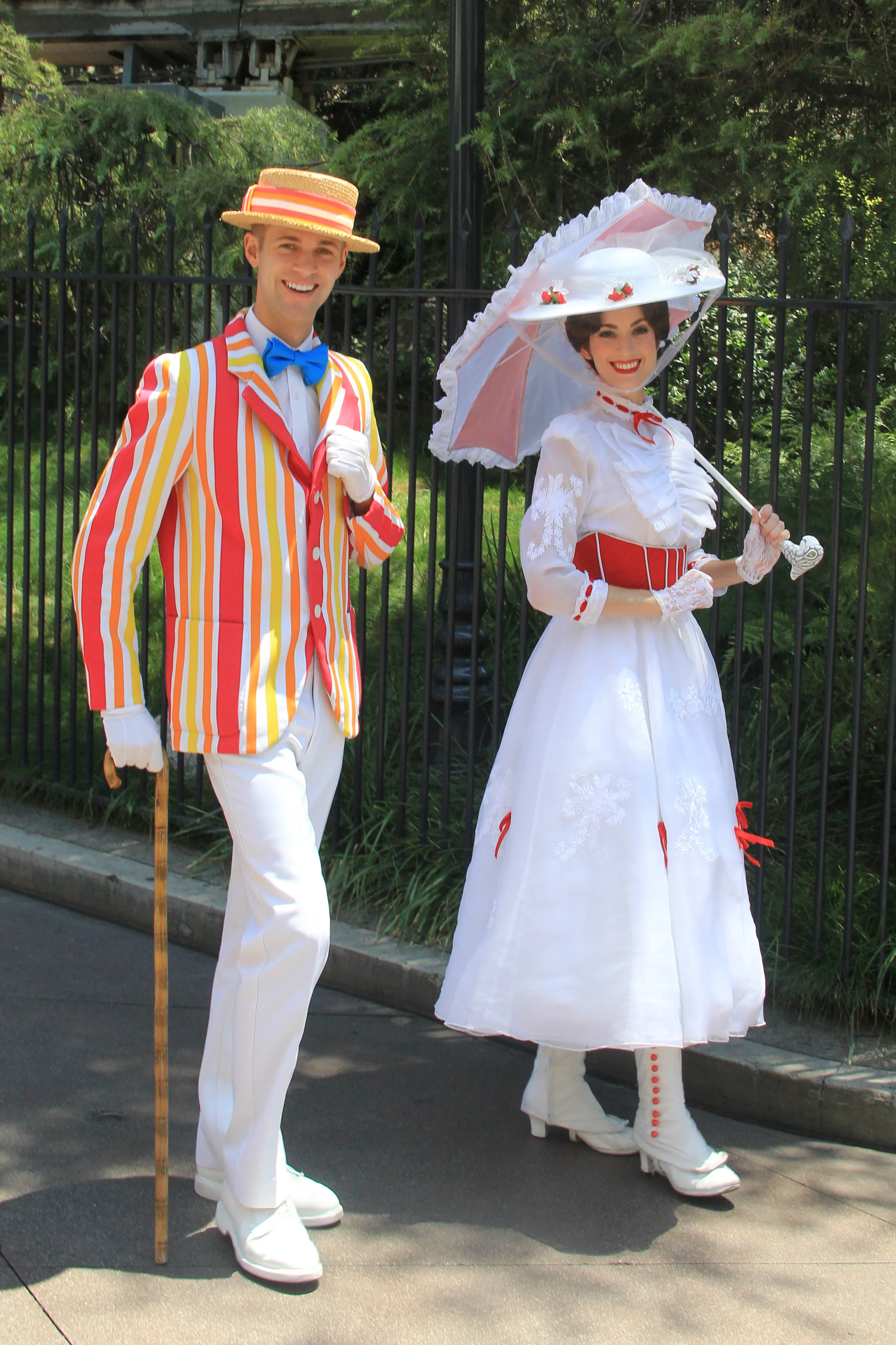 Bert and Mary Poppins at Disneyland