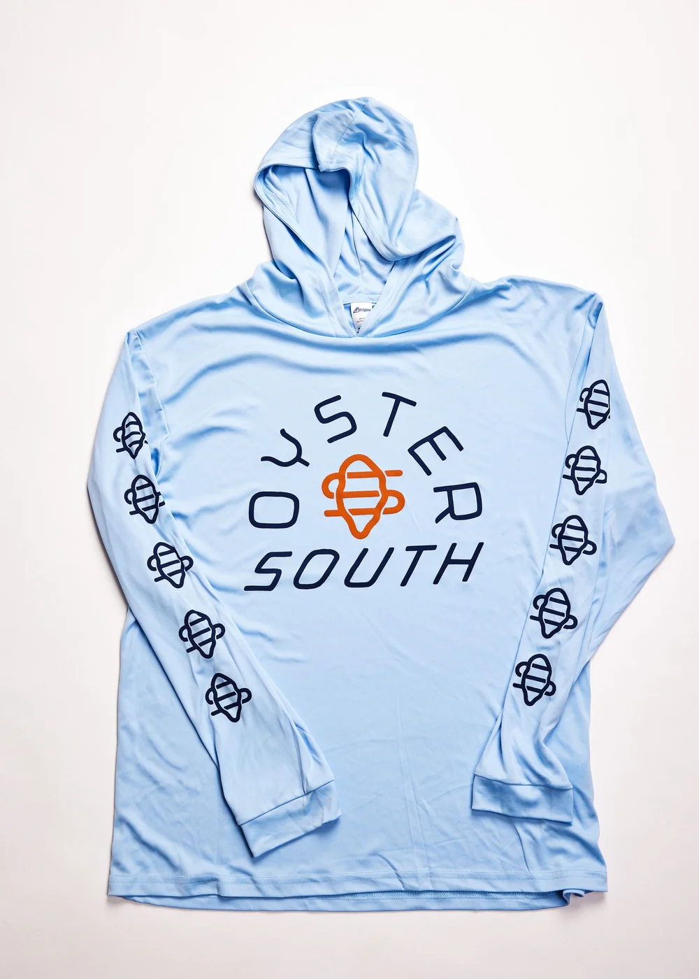 SPF Shirt w/Hood: Blue Mist — Oyster South