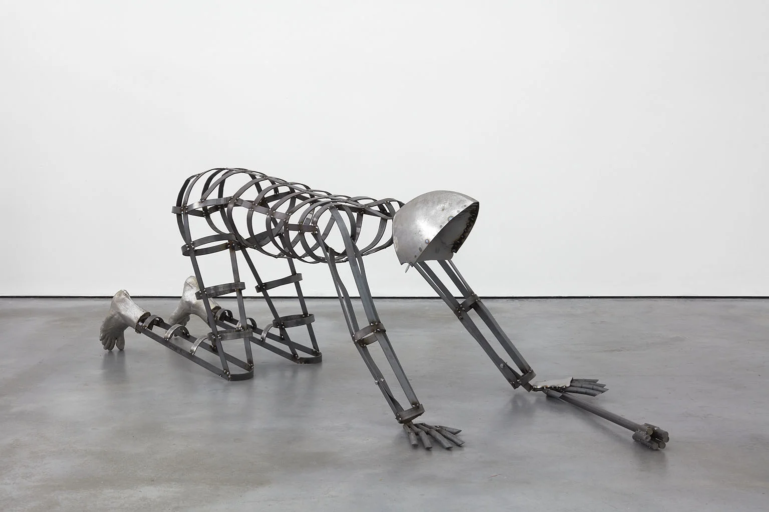 The Friendship that Leads us Apart 2018 Cast aluminium, steel 170 x 78 x 57cm