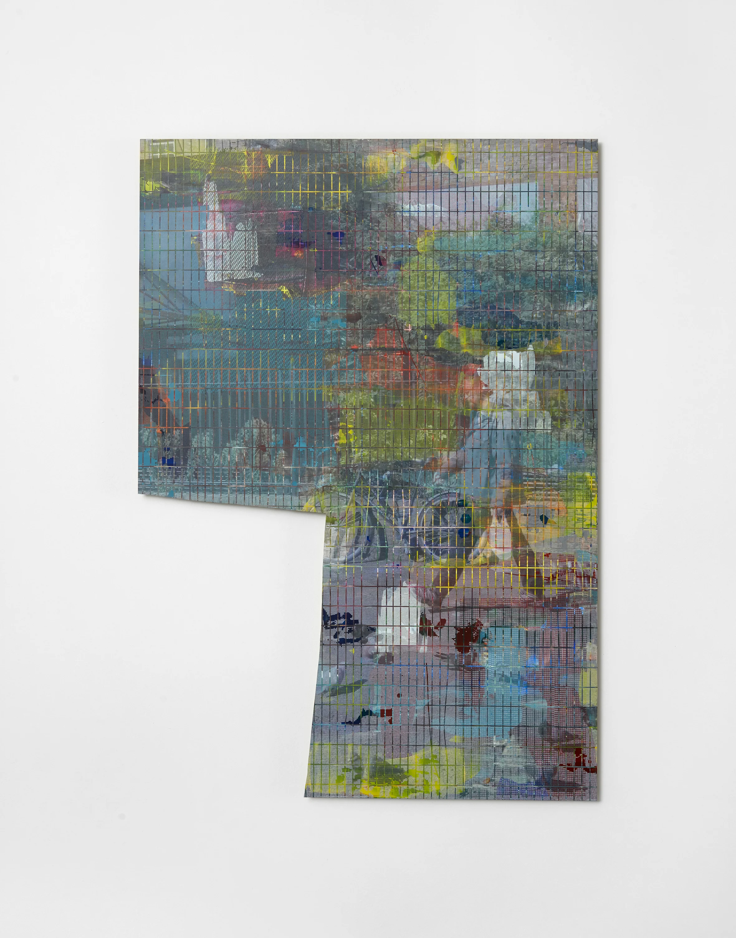 Daniel Lipp One of these days, 2017 Acrylic and UV cured ink on aluminium 100 x 70 cm