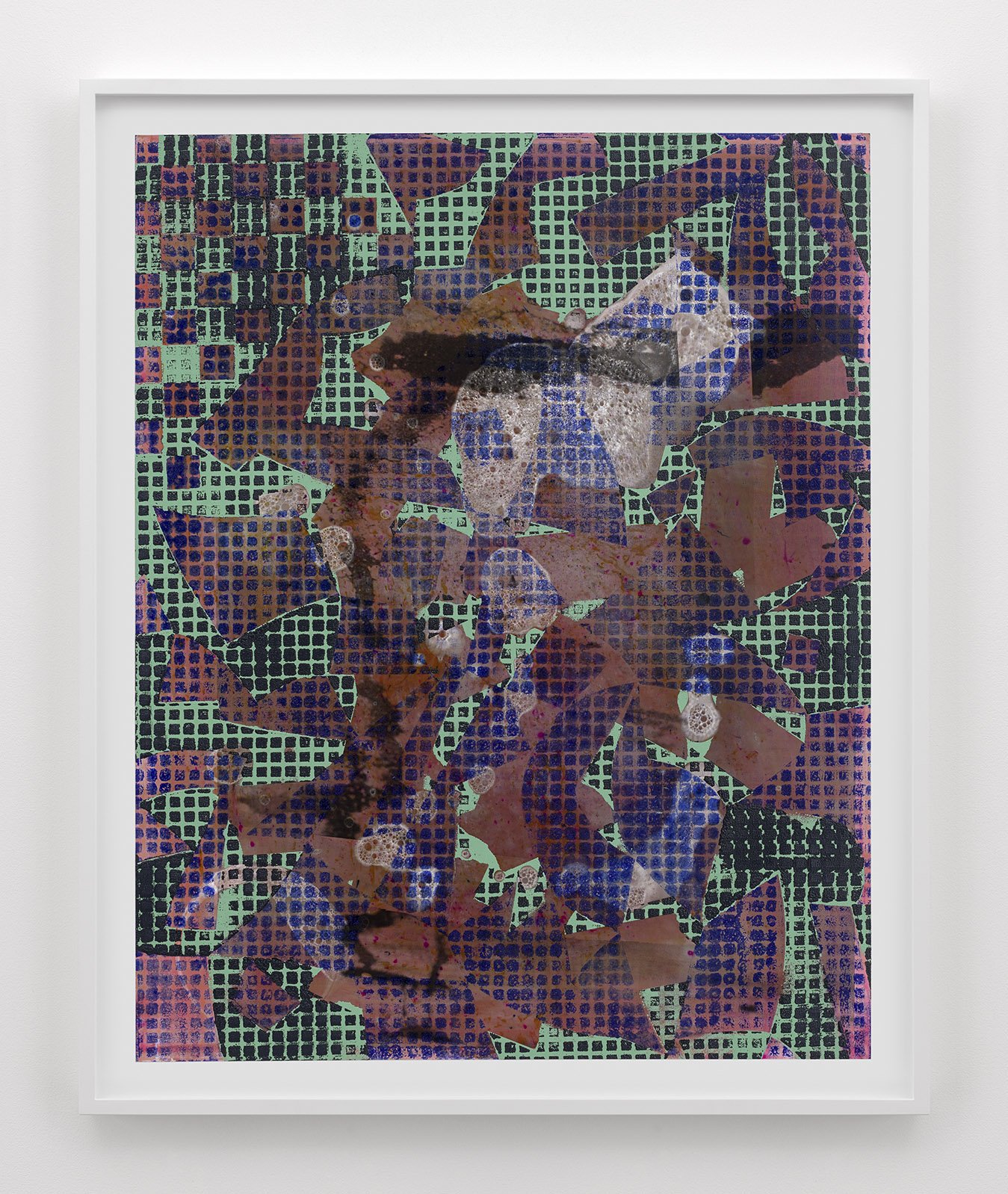  Untitled, 2021,Dye, oil and bleach on photogram, 50.6 x 40.6 cm 