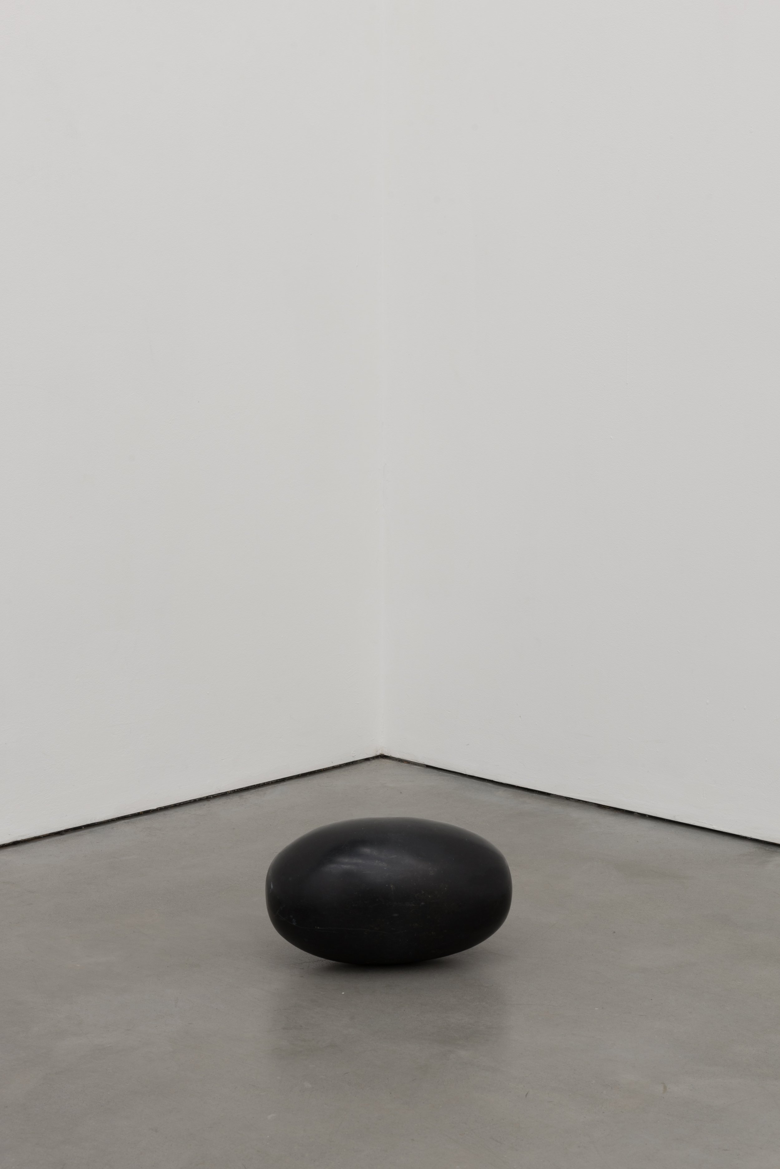   I am the river, attached to a rope &nbsp;  2022&nbsp;  Shiva Lingam stone&nbsp;  10 x 20 cm  Courtesy the artist and Michael Anastassiades 