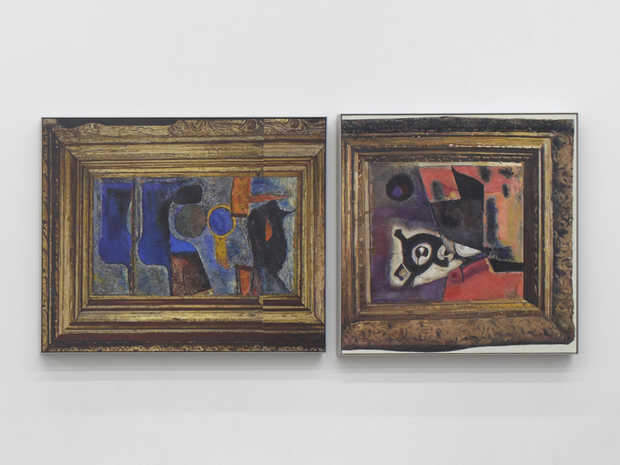 Diena Georgetti, Surgeons Playlist, 2025 Synthetic polymer paint on canvas Side A: 71 × 86 cm Side B: 73 × 72 cm