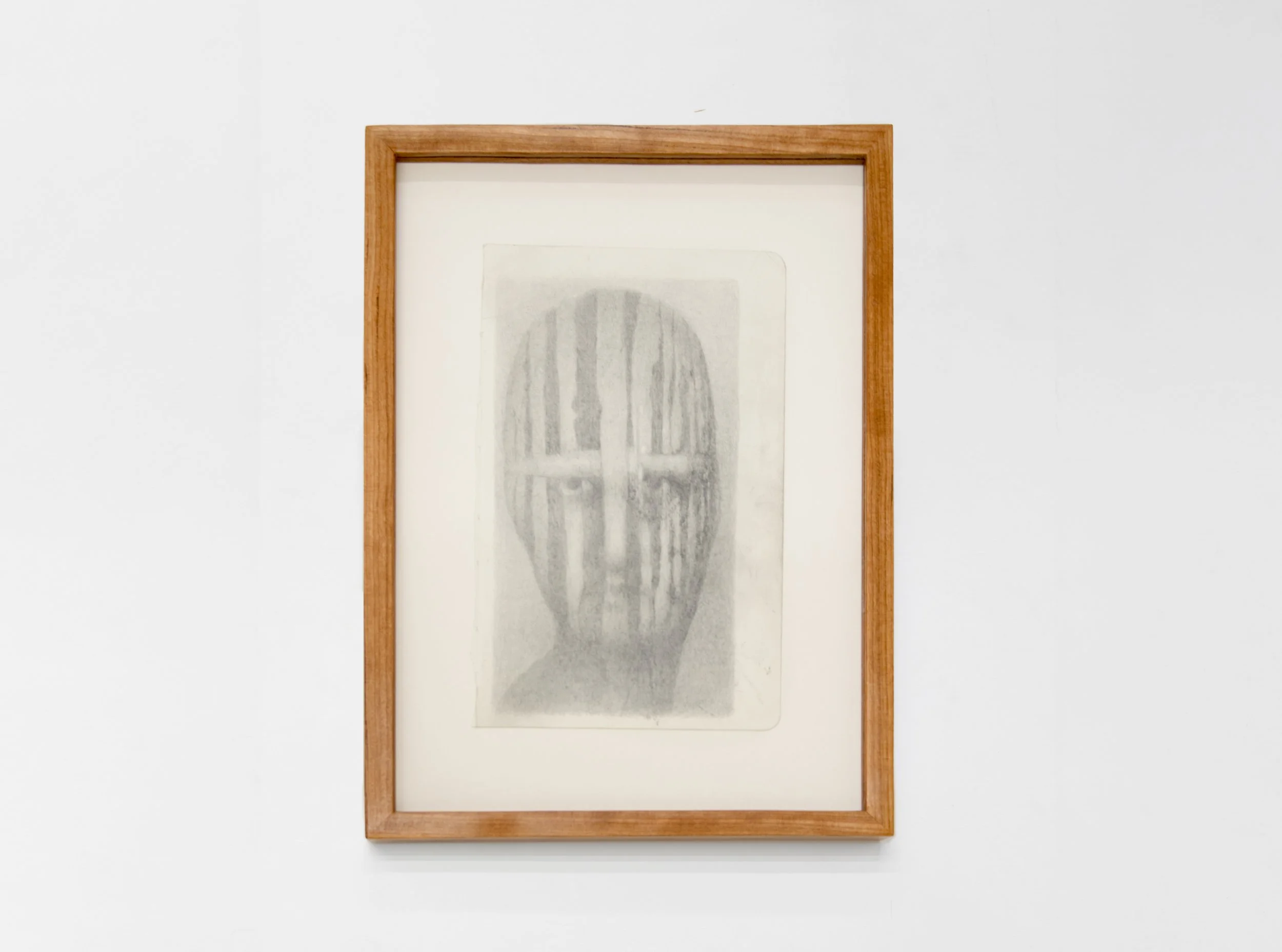 Joel Wyllie , Shedding Picture No.9, 2025 Graphite on paper, 32 × 23 cm (framed)