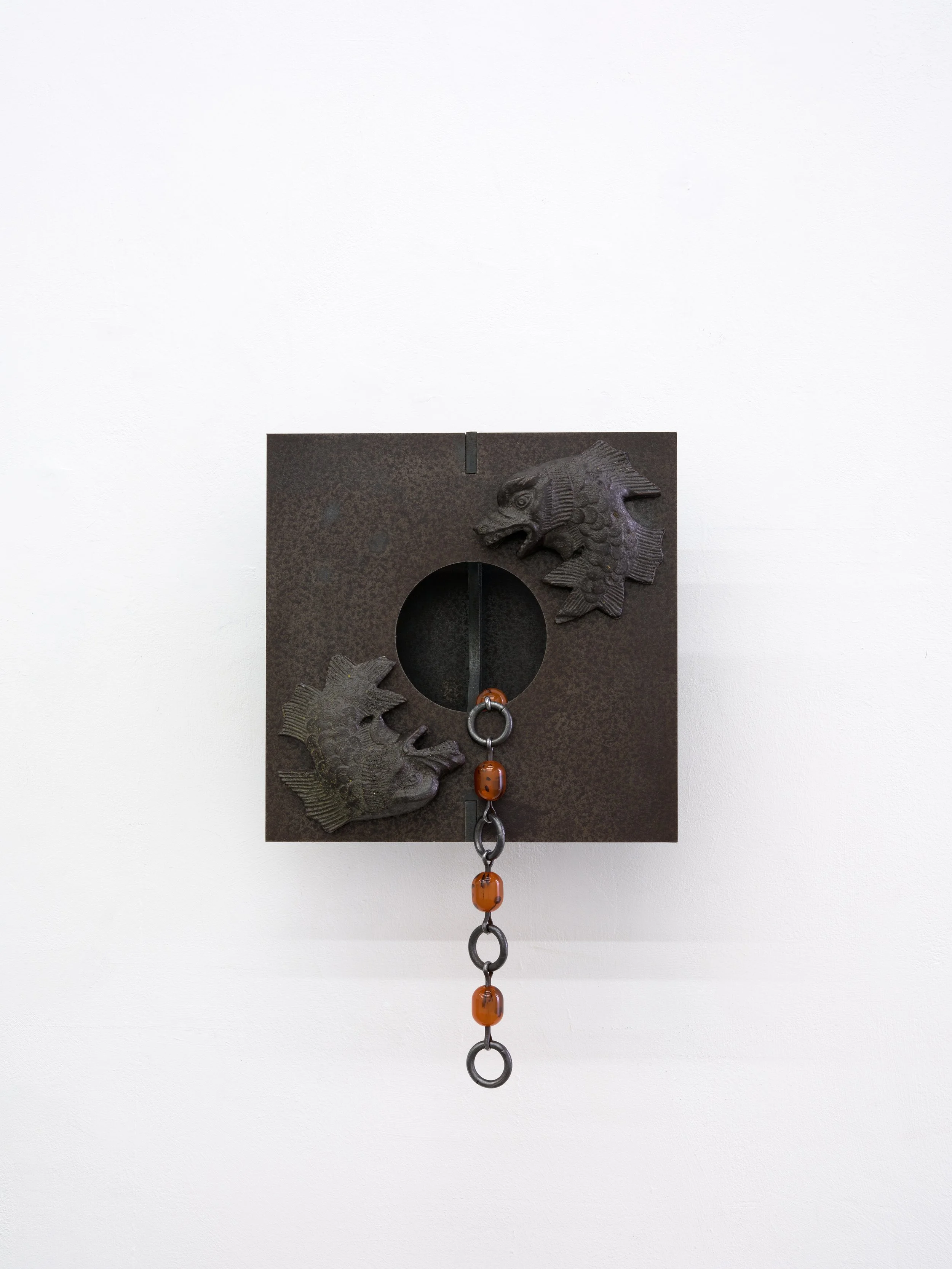   Dyad    2026   Steel, ceramic, iron, resin, magnets. 