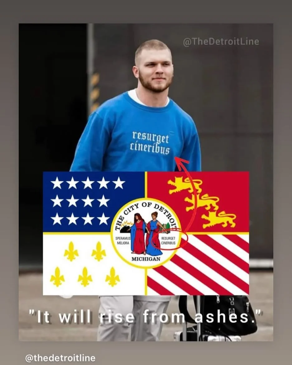 Resurget Engineering is proud to be a part of the ever changing Detroit Skyline and we love to see Aidan Hutchinson&rsquo;s recognition of the City&rsquo;s history and motto. The Lion&rsquo;s performance this year serves as a testament to the relentl