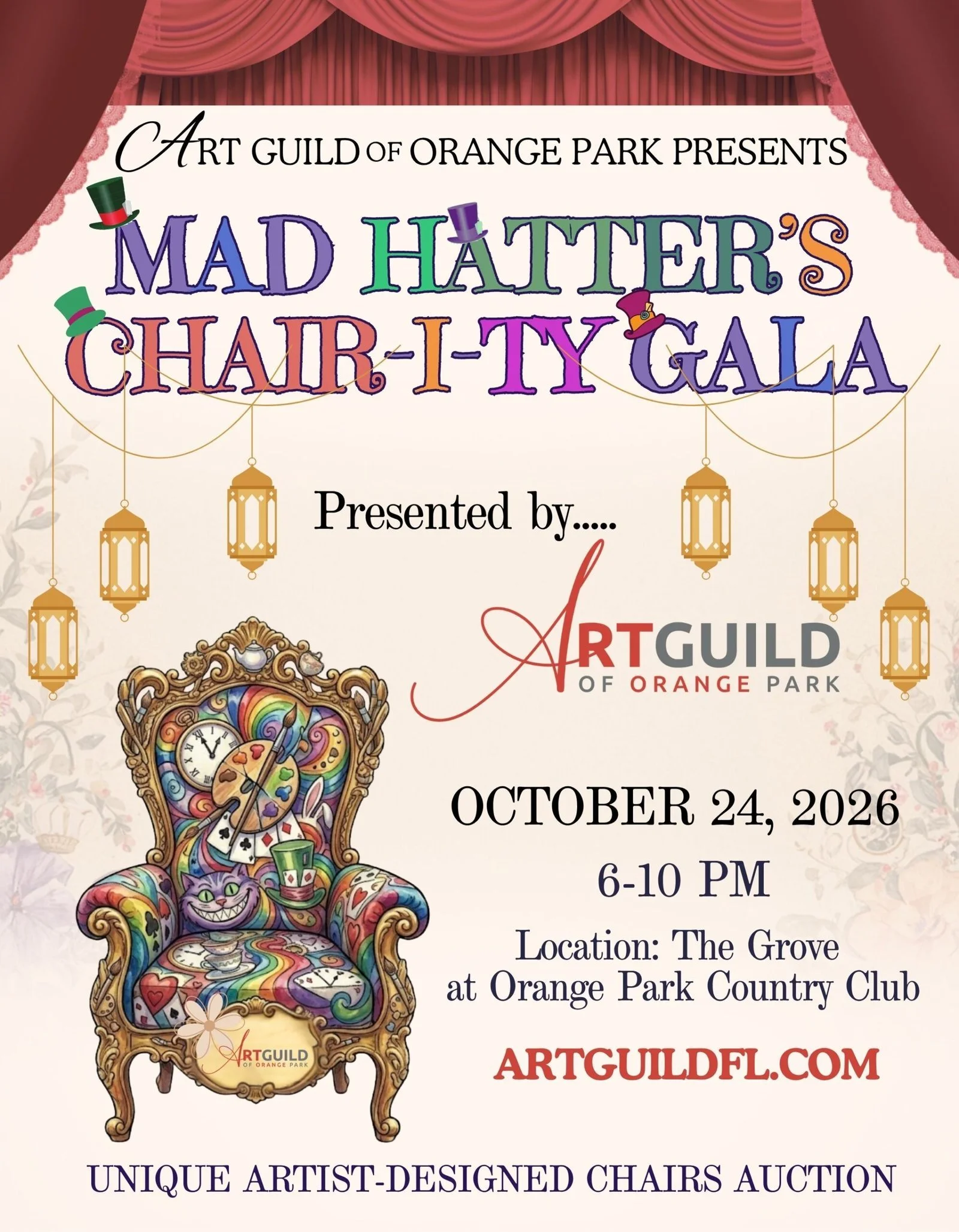 Mad Hatters's CHAIR-i-TY GALA- Art Guild of Orange Park