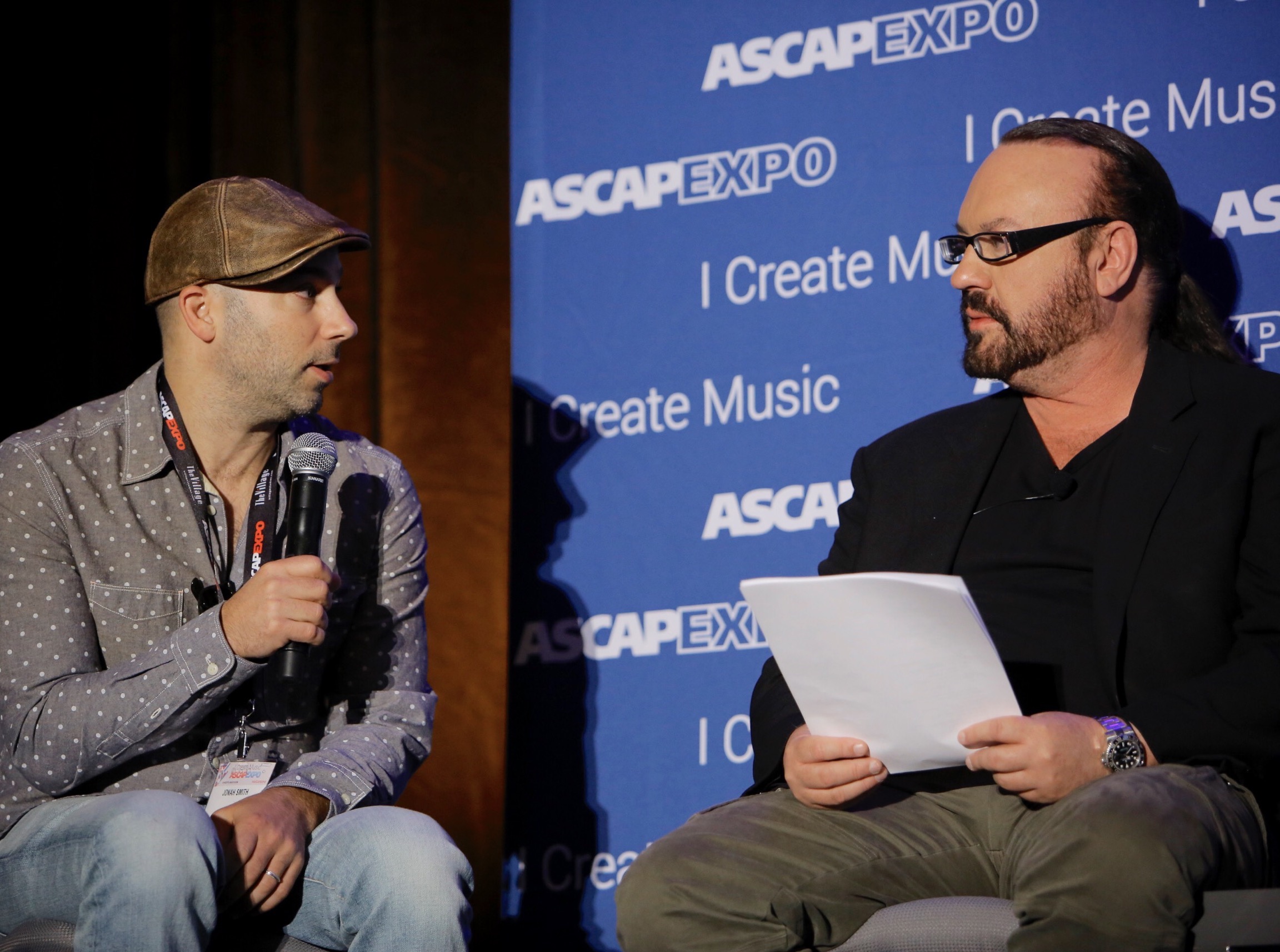  Desmond Child Interviewing Me About My Songs At ASCAP Expo 