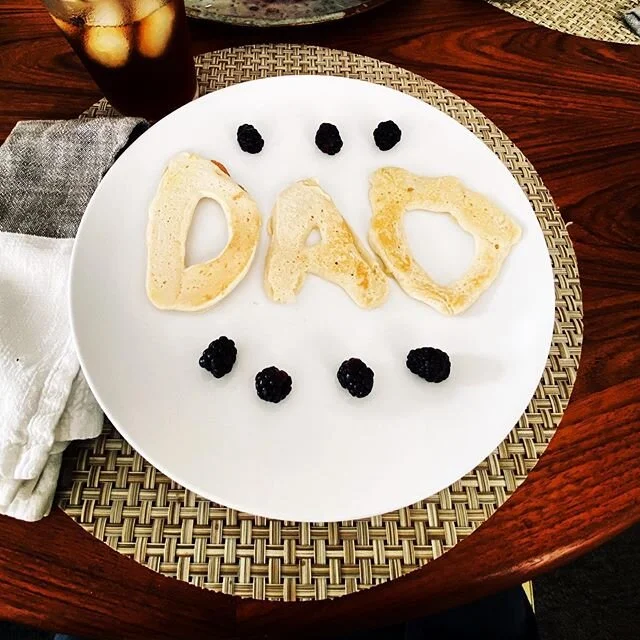 Happy to report these vegan pancakes tasted delicious. #firstfathersday