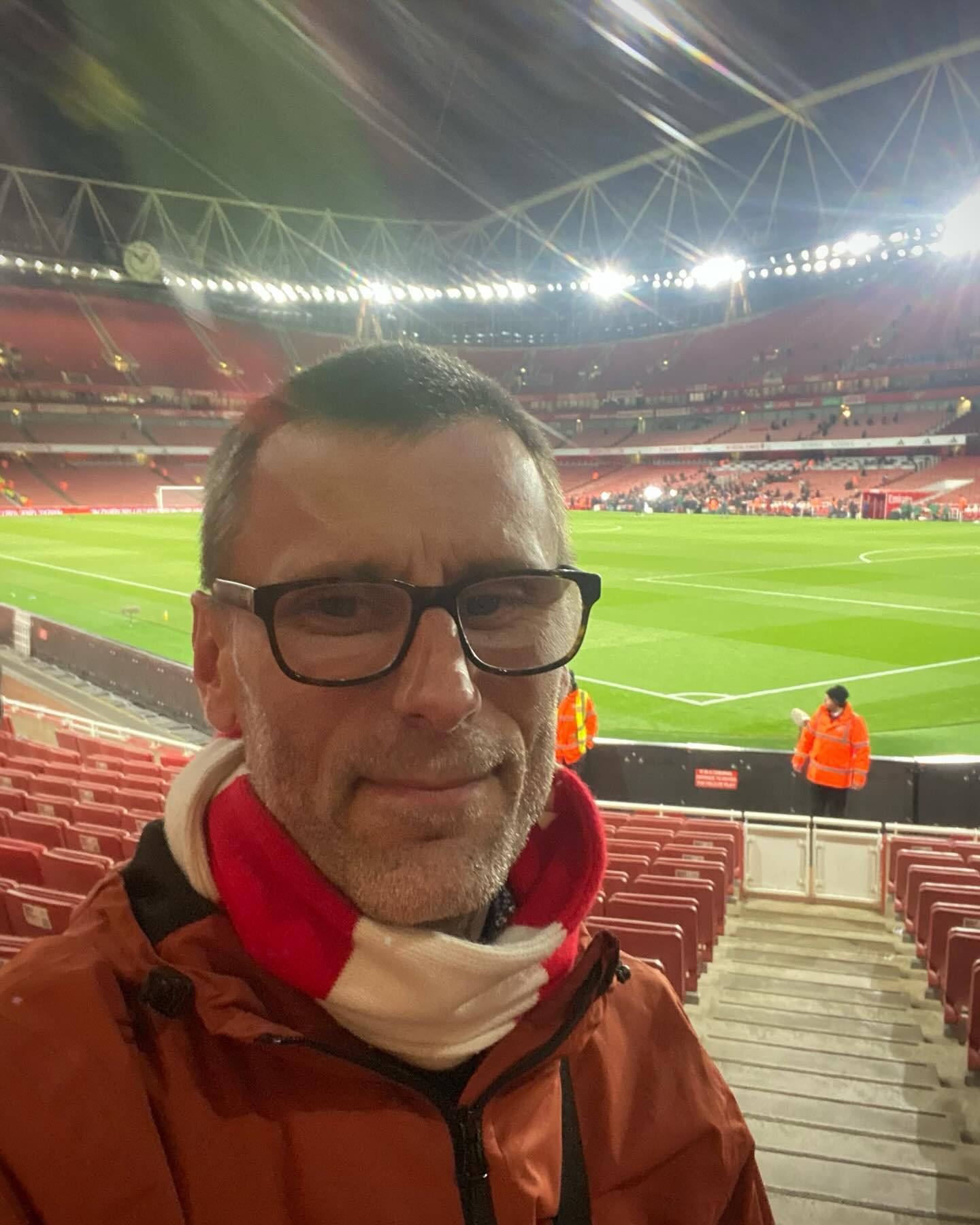 My home from home. It&rsquo;s a long journey with The @Arsenal. But these are nights of confidence. Whatever happens we are doing great. #COYG #Arsenal