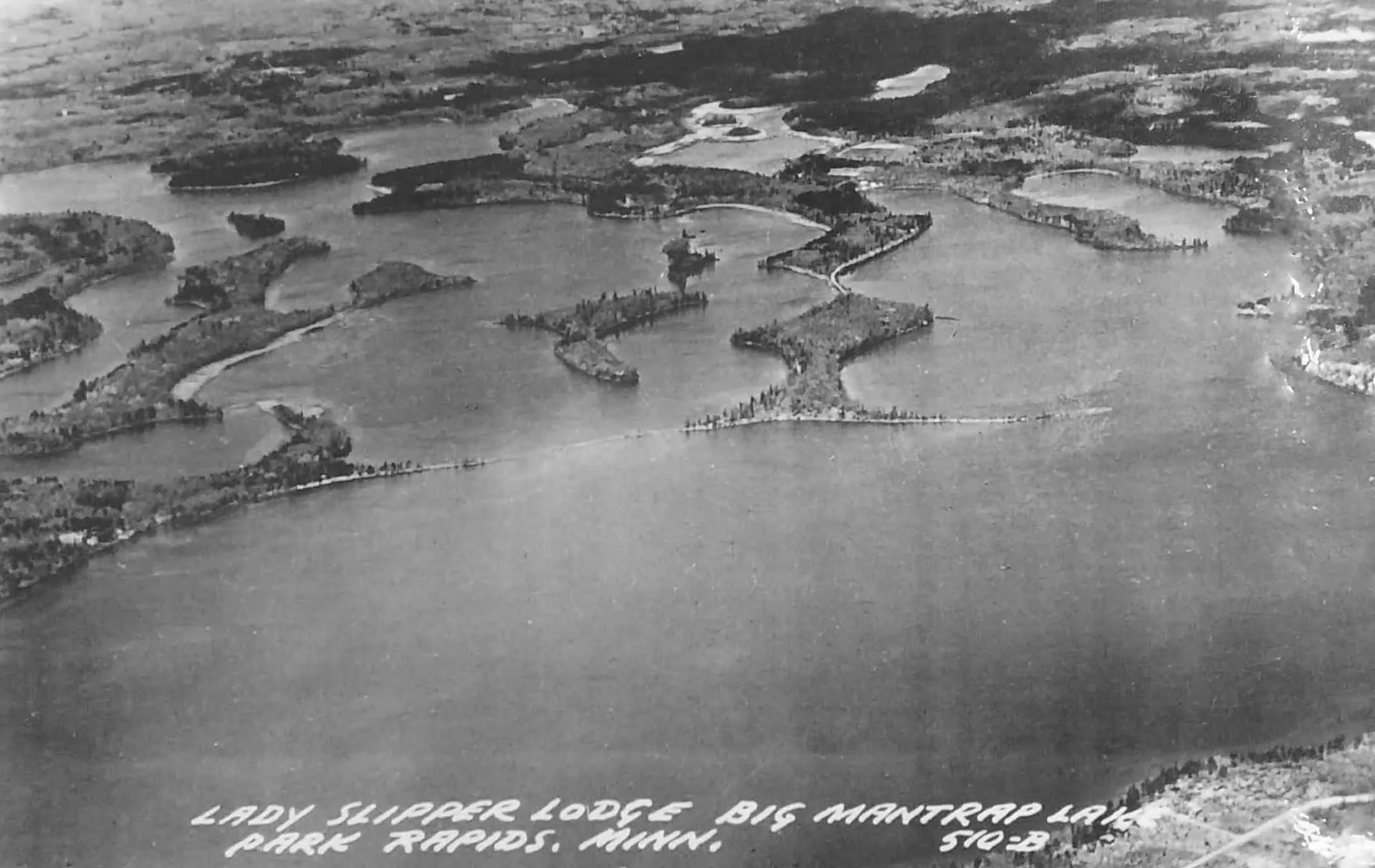 Again note the young forests and lack of cabins on the north end. Olson’s in the bottom right corner looks positively sparse.
