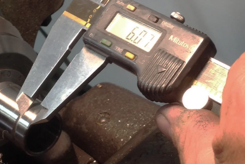 Engineer's custom wedding ring measures 6.07mm to match the wedding date of June 7th.