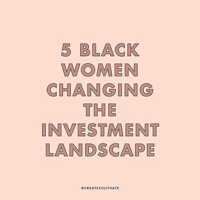 #Repost @createcultivate
...
Statistically, female-led and owned businesses make more money than male-owned businesses, but women are still underfunded, especially Black women. Out of the $85 Billion in VC funding in 2017, only 2.2% went to female fo