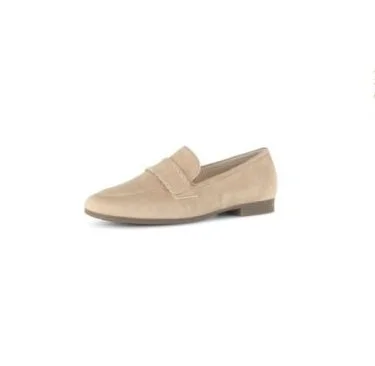   GABOR zandkleurige loafer  | € 99,95  