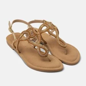   LAZAMANI sandaal gold | € 59,95  