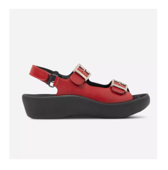   WOLKY  Fortune sandaal rood met uitneembaar voetbed  | € 149,95  