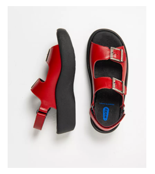   WOLKY  Fortune sandaal rood met uitneembaar voetbed  |             € 149,95  