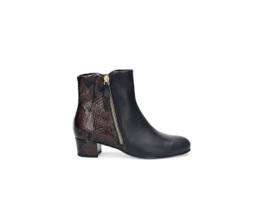   DUREA 9828 zwart leren hak laarsje | € 299,95  