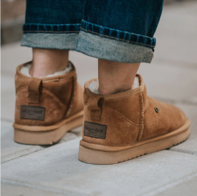  WARMBAT Durack woman suede boot cognac voor buiten | € 99,95 