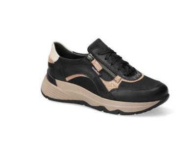 MEPHISTO Laonie zwart leren sneaker
