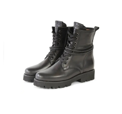 Roberto d'Angelo zwart leren veterboot