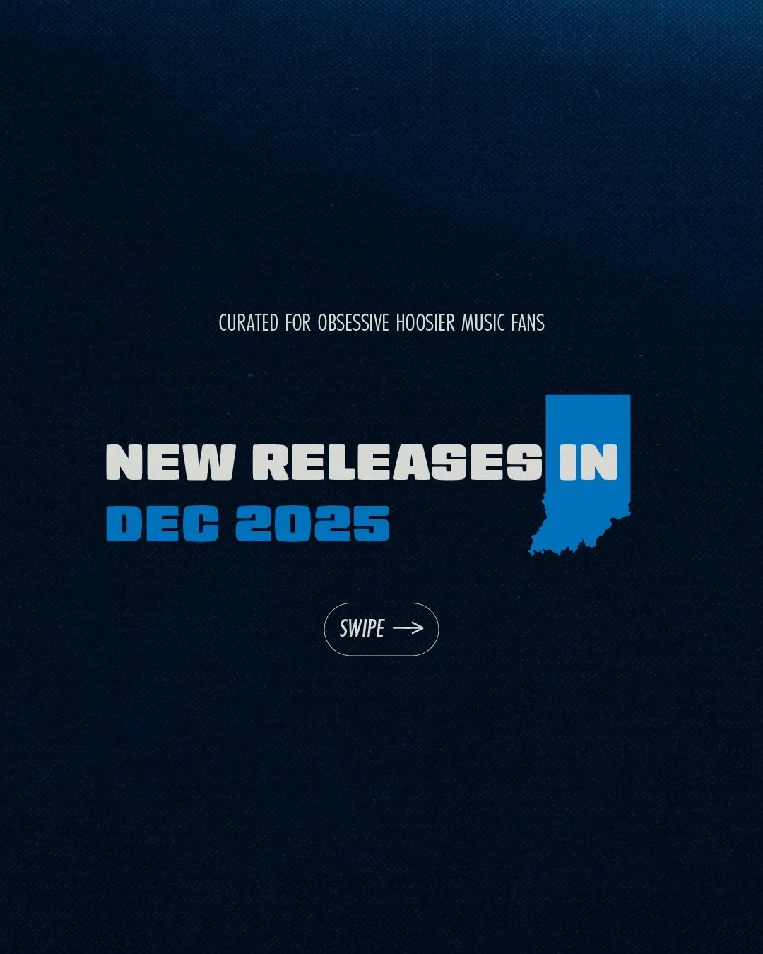 December did not disappoint 🎁 
These were some of our favorites that carried us into the new year. You can always find the latest Hoosier music releases on our &ldquo;New Releases | Indiana&rdquo; Spotify playlist, and you can find all 1500+ from th