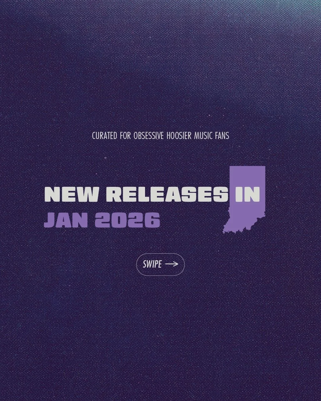 ⛄️ Had to wait for the snow to finally thaw before we could share the January music highlights (that&rsquo;s my story for being late, and I&rsquo;m sticking to it).

New year, new releases, same plan:
We&rsquo;re cataloging all the Hoosier releases w