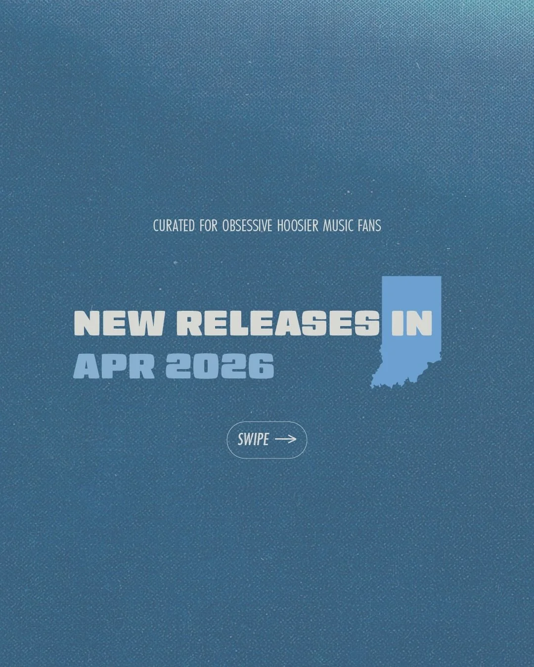 It&rsquo;s never too late to show off some music, so here is our belated love to April.

📦 📦 📦 
Back in the Indy area beginning in June. What should we put at the top of our to-do list?
(besides a massive burger from Kuma&rsquo;s)
🍔 🍔 🍔 

⁣🎧 ?