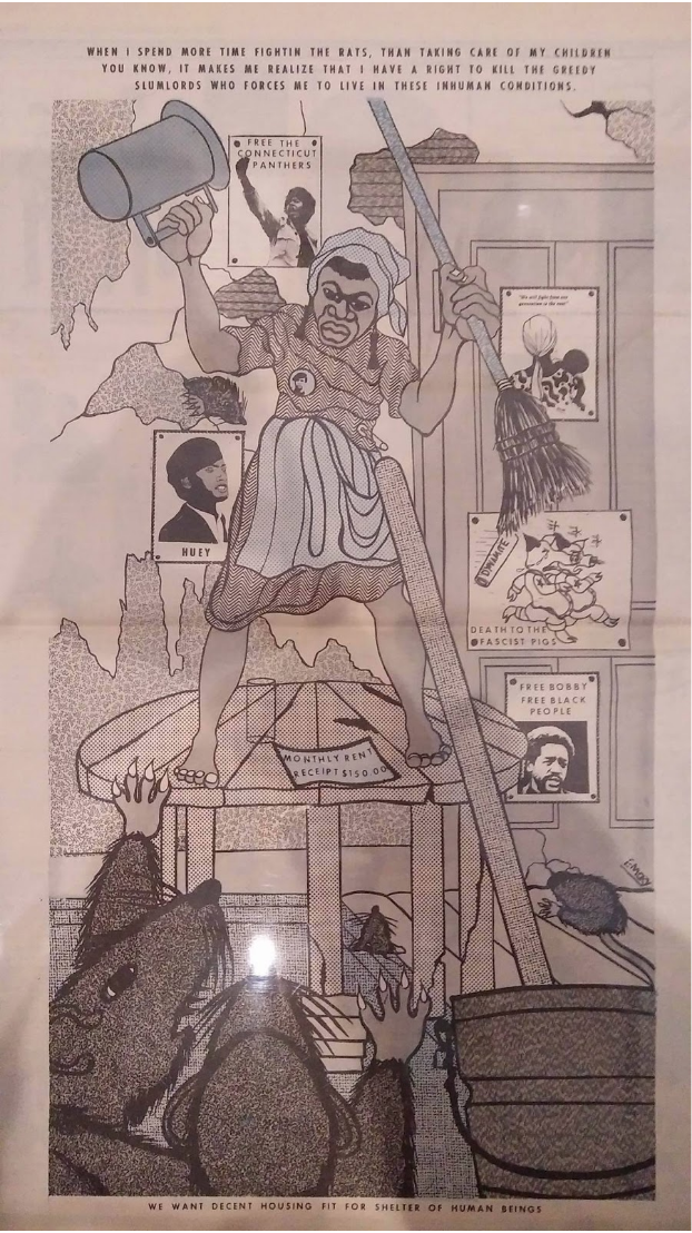 Artwork from the ‘Art in the time of Black Power’ exhibit by Emory Douglas