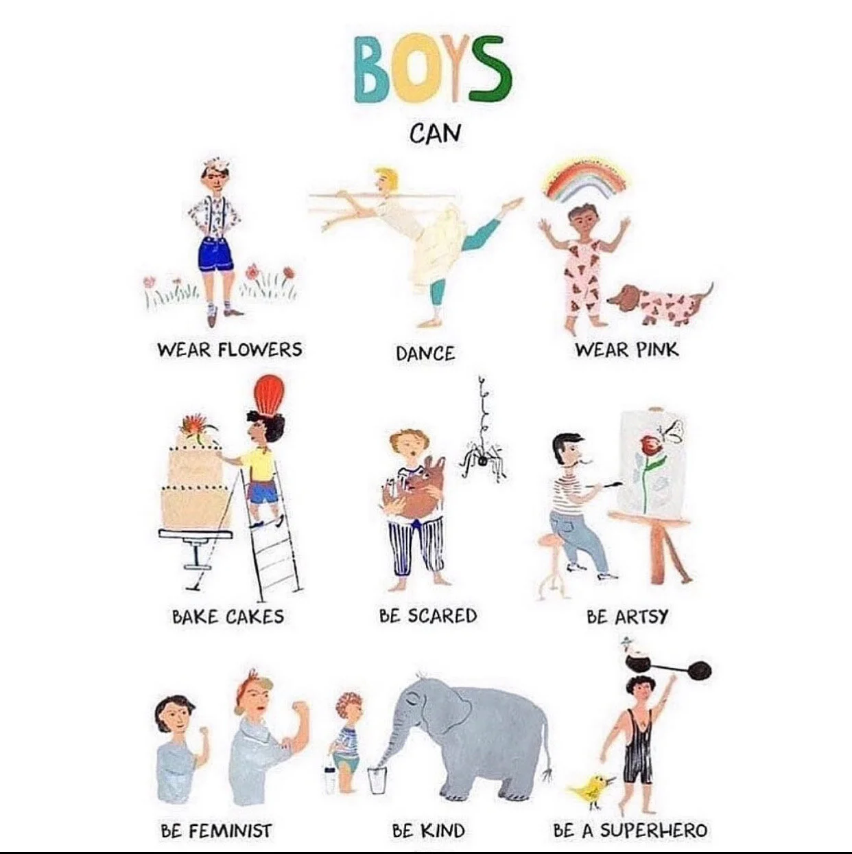 Boys Can _____________. 