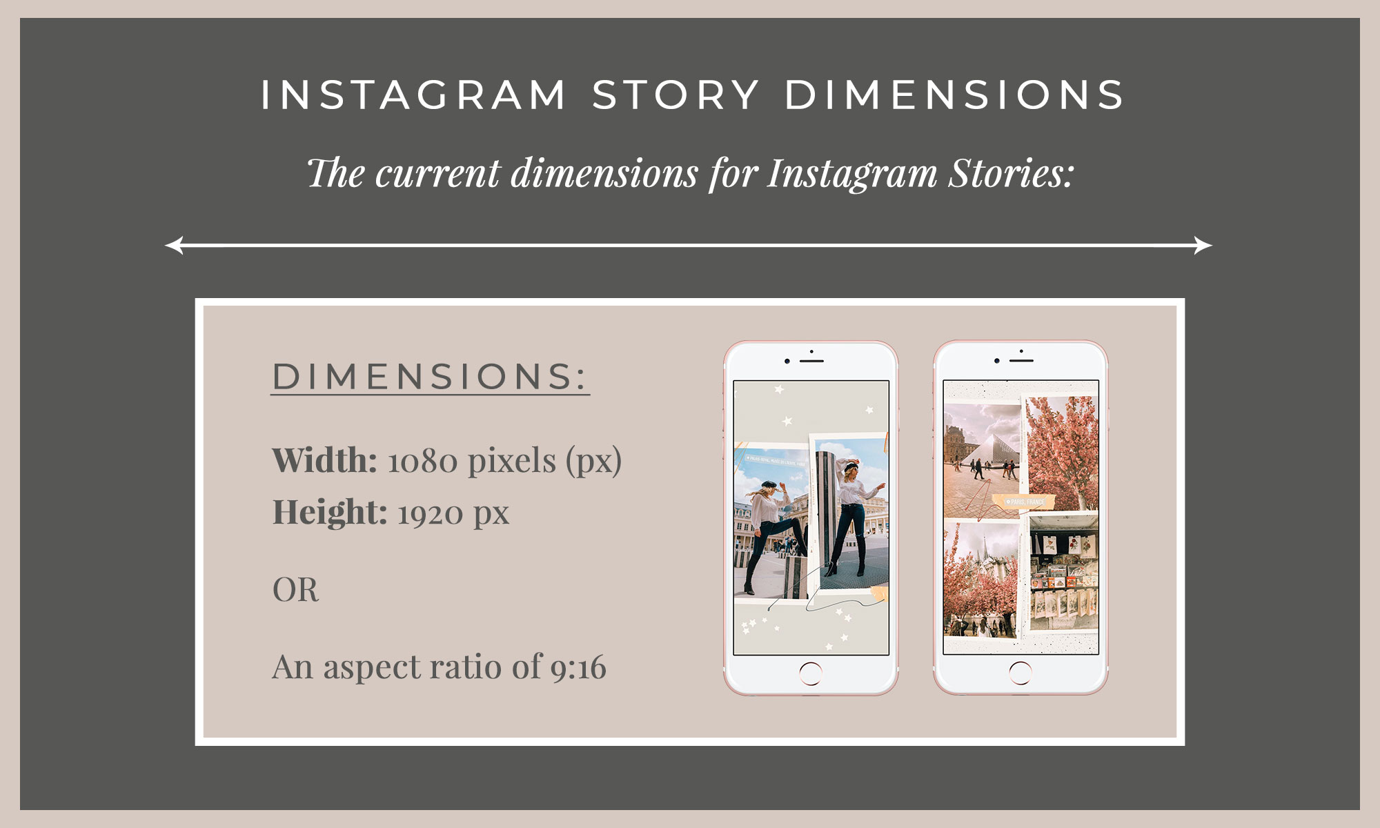 Instagram story dimensions