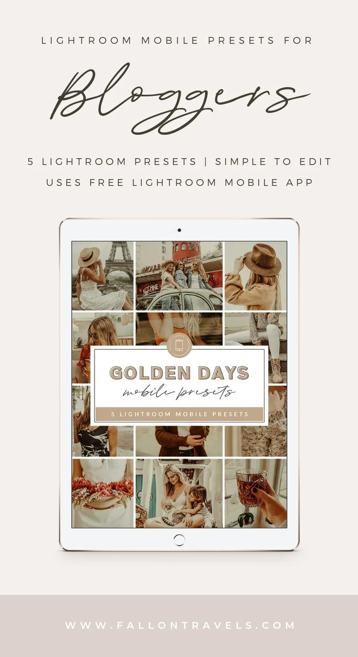 Golden Hour Mobile Lightroom Preset for Portraits