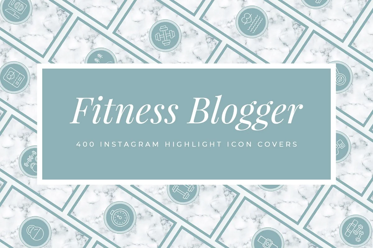 Fitness & Health Blog Instagram Highlight Icons