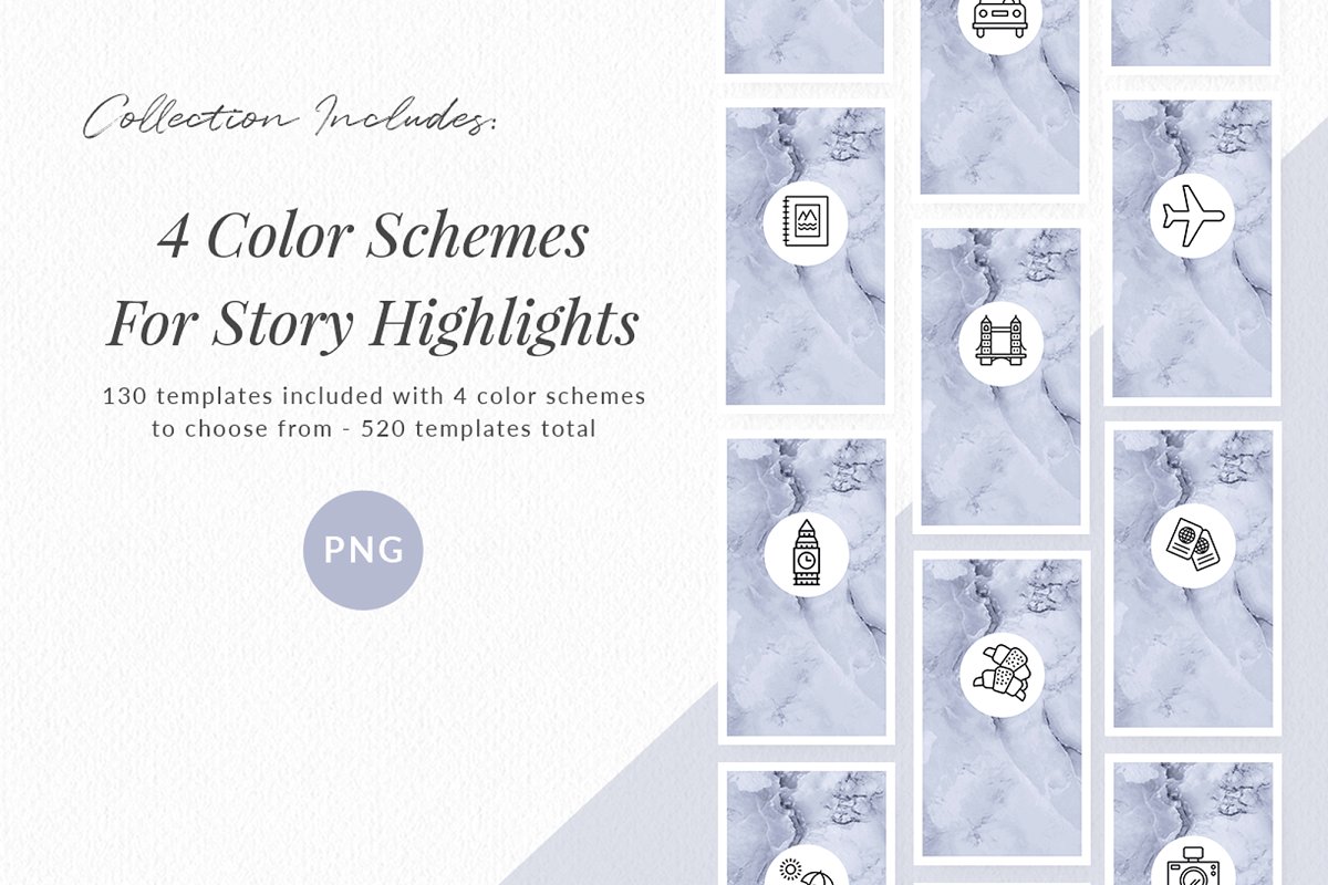 Travel Highlight Cover Icons