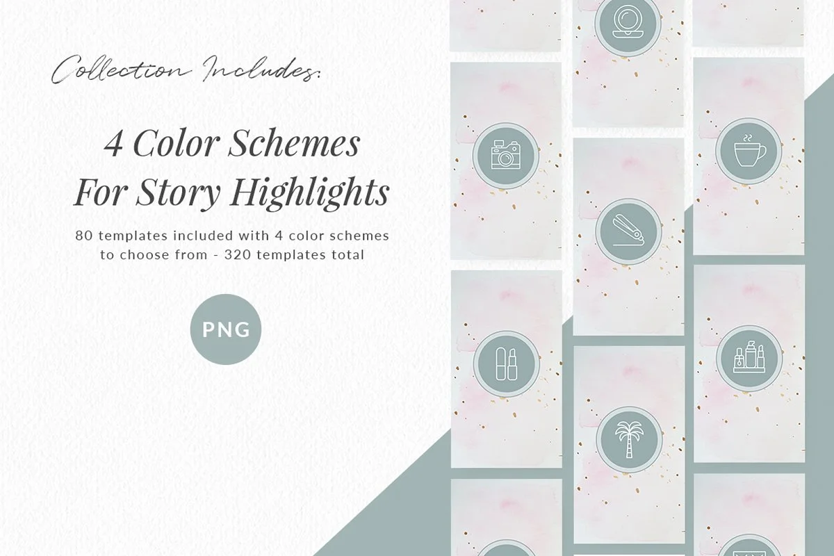 Beauty Blogger Instagram Story Highlights Icons