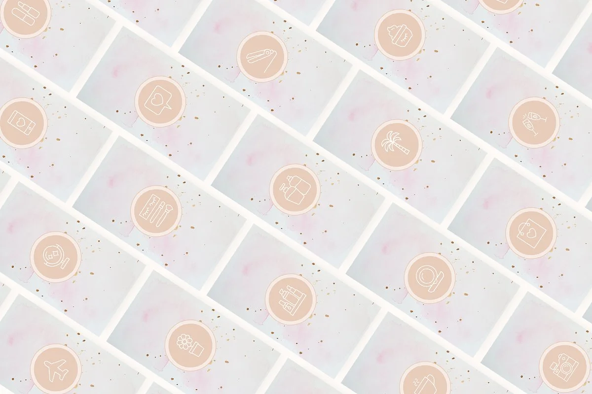 Beauty Blogger Icons for Instagram Stories Highlight Cover