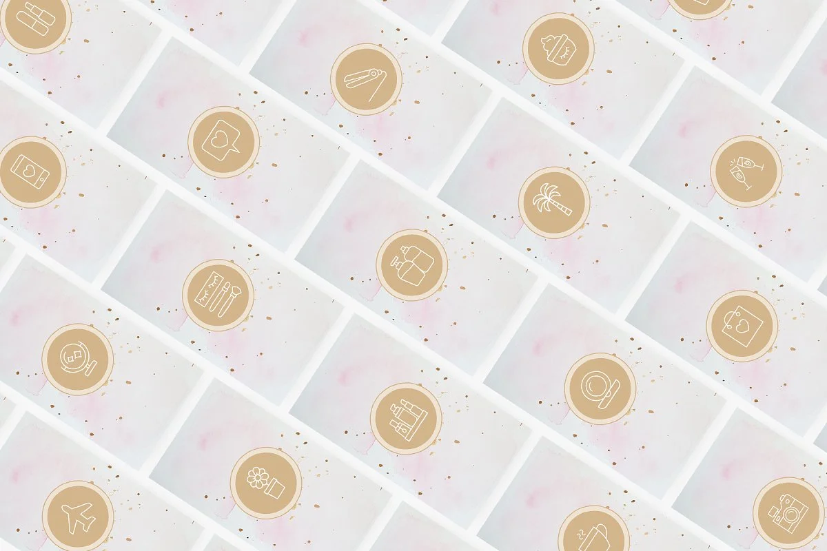 Beauty Blog Insta Story Highlight Icons Cover