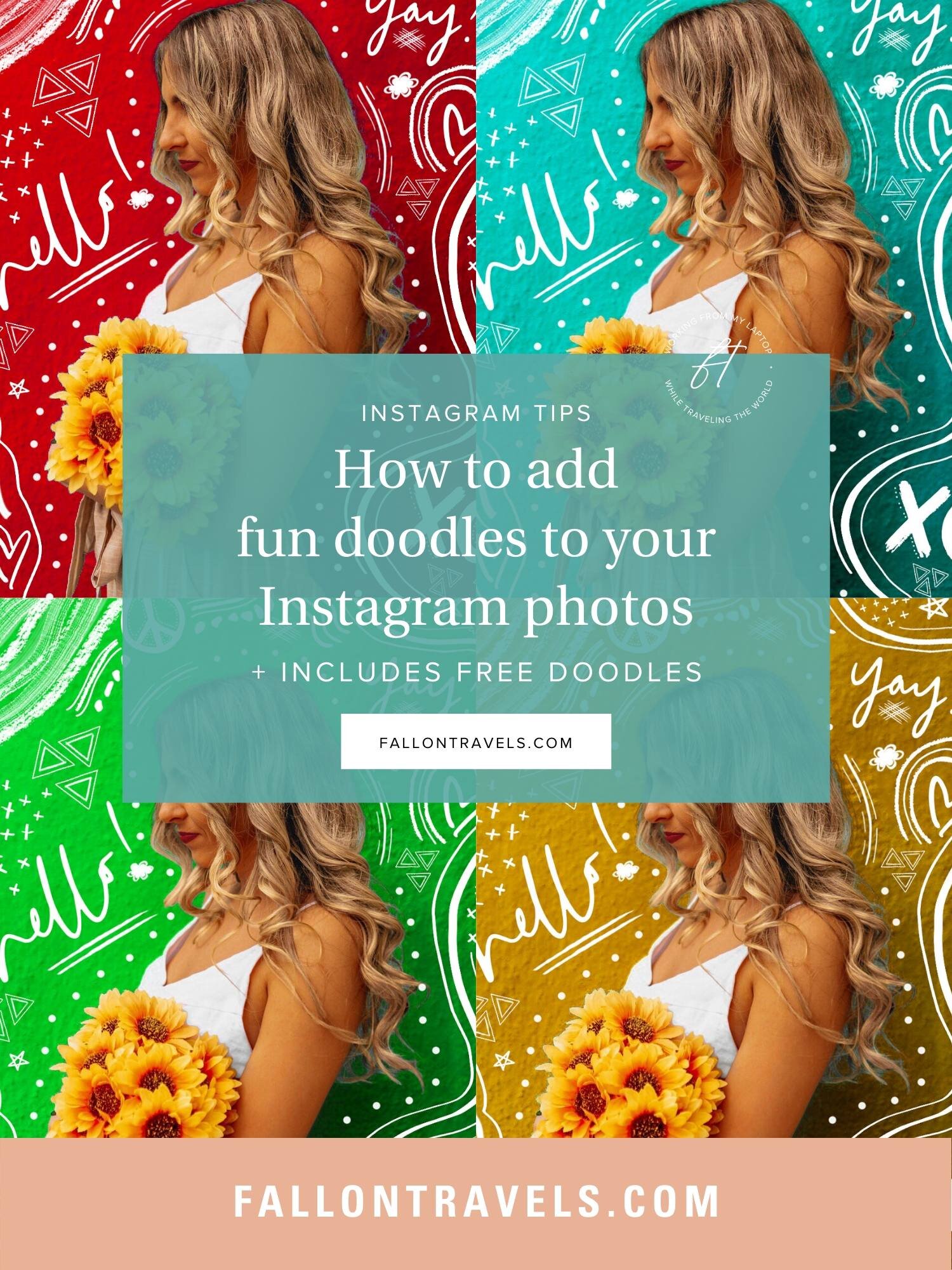 how to add doodles and outlines to instagram photos