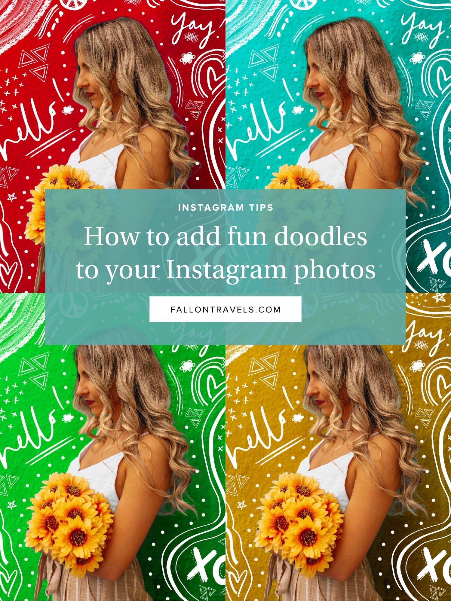 how to to canva to add fun doodles to instagram photos