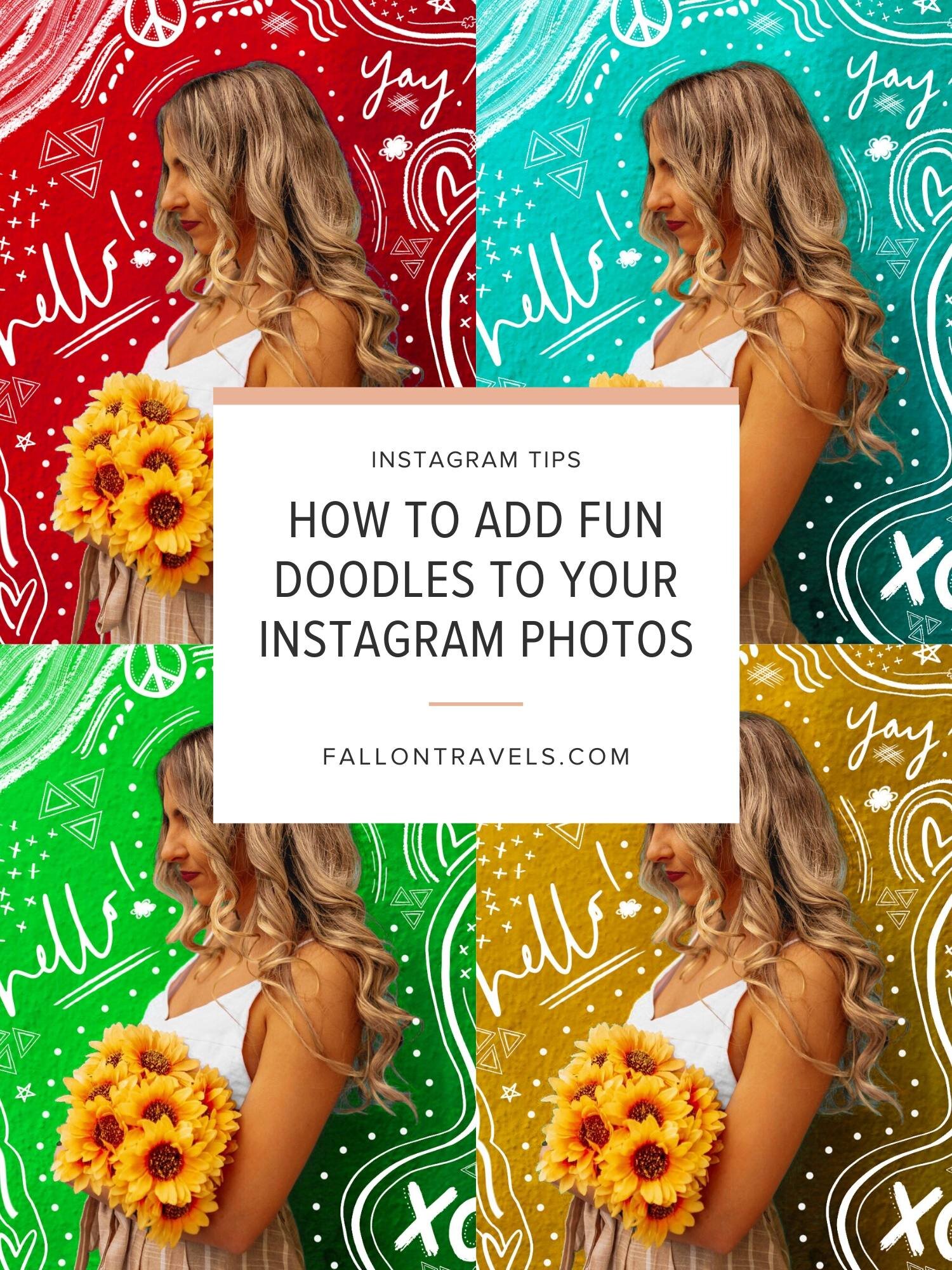how to use canva to add fun doodles to instagram photos