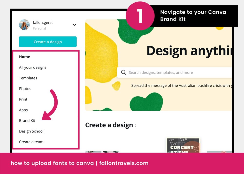 How to upload fonts to Canva quickly & easily — Fallon Travels