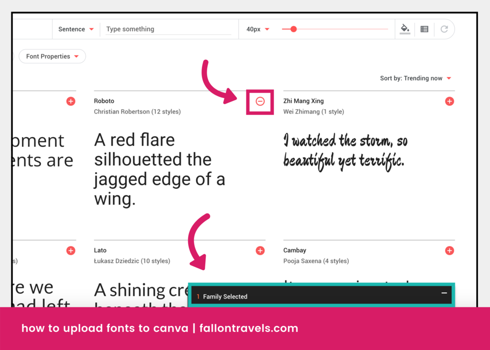 How to upload fonts to Canva quickly & easily — Fallon Travels