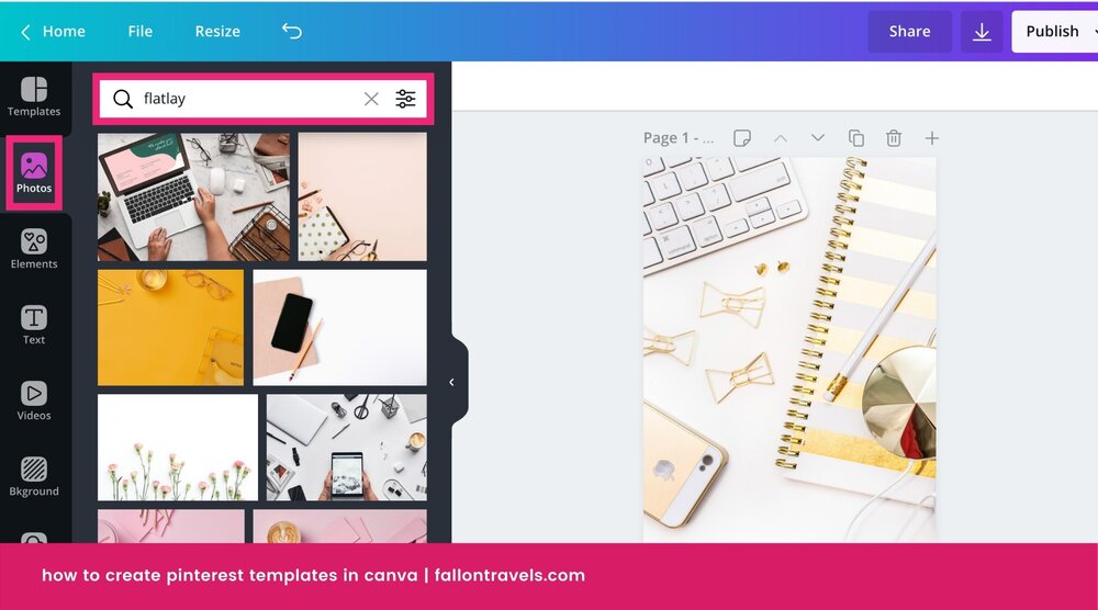 How to design Pinterest Templates in Canva | Fallon Travels