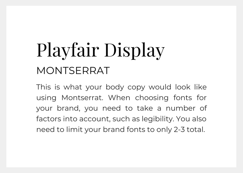 Kombinasi 3 Font Anti Mainstream - Playfair Display dan Montserrat font pairing - idenusa.com