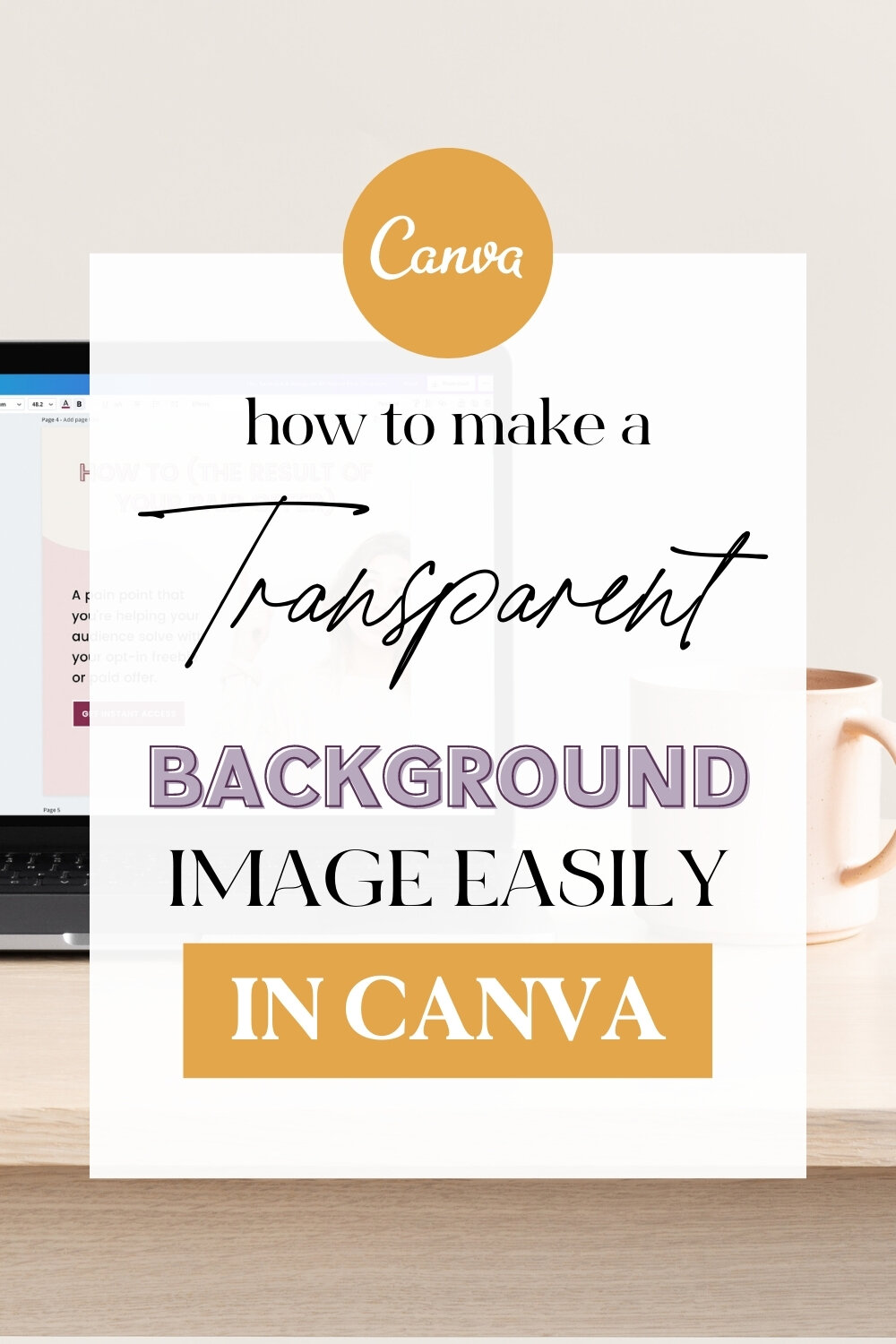 How to make a transparent background in Canva — Fallon Travels