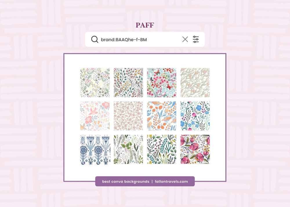 How to Search for Eye Catching Backgrounds in Canva | Fallon Travels